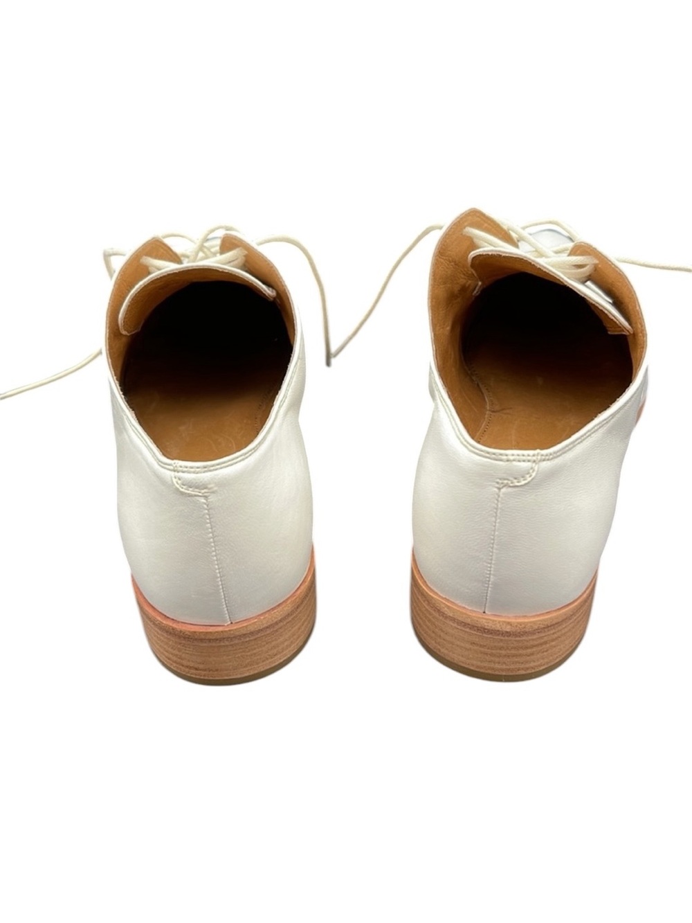 Frye White Leather Pointed Toe Oxford Loafers Size 11M - Picture 3 of 5
